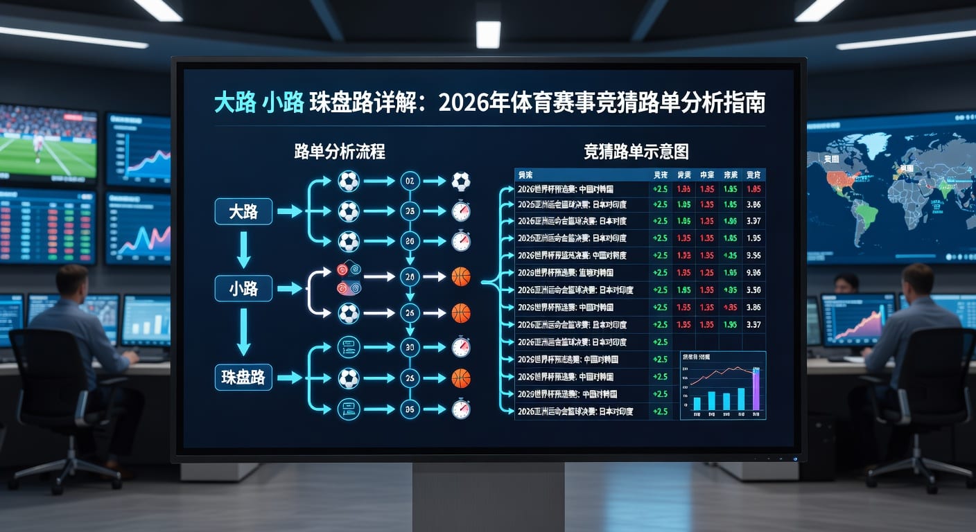 足球盘路解析：大路、小路、珠盘路深度解读（2026年世界杯参考）