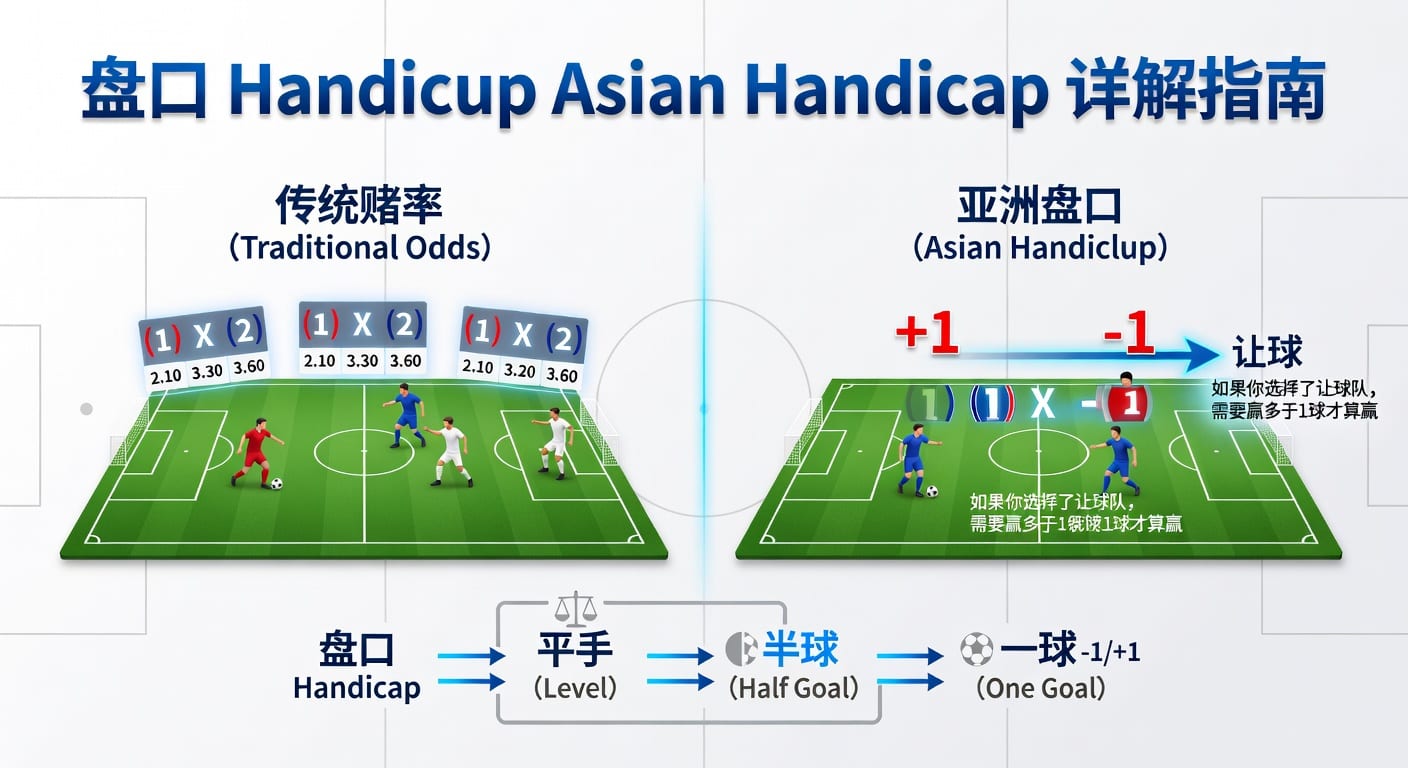 亚洲盘Asian Handicap深度解析：足球博彩必备指南