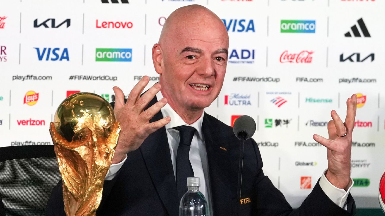 因凡蒂诺谈世界杯签证与票价：FIFA要求冷静应对